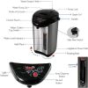 Hot Water Urn Pot - Insulated Stainless Steel, Manual & Auto Dispense, Safety Lock Shutoff 3.38 QT /3.2L - Auto Shut Off