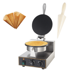 Electric ice cream cone maker commercial waffle cone machine 110V/220V waffle iron cone maker egg roll cake oven (Voltage (V): 110V, Plug Type: us)