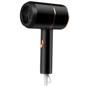 MIni Hair Dryer For Home Travel Portable Household Heating and Cooling Lightweight Hair Volume Fast Drying Electric HairDryer (Color: Black, Plug Type: us)