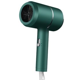 MIni Hair Dryer For Home Travel Portable Household Heating and Cooling Lightweight Hair Volume Fast Drying Electric HairDryer (Color: Green, Plug Type: us)