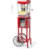 Nostalgia Popcorn Maker Machine - Professional Cart With 2.5 Oz Kettle Makes Up to 10 Cups - Vintage Popcorn Machine Movie